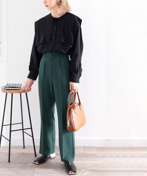 classicalelf（クラシカルエルフ）の「bigセーラーカラーブラウス（シャツ/ブラウス・レディース・ホワイト/ブラック/ライトブラウン・MEDIUM/LARGE/X-LARGE）」の15枚目の写真