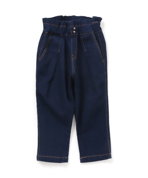 apres les cours（アプレレクール）の「/フロントタックテーパードパンツ 10分丈（その他パンツ・キッズ・ベージュ/インディゴブルー/キナリ・90/100/110/80/120/130/140）」の16枚目の写真