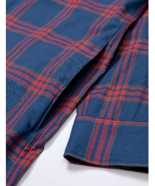 MR.GENTLEMAN（ミスタージェントルマン）の「NEL CHECK LONG SHIRT（シャツ/ブラウス・メンズ・ブラック/ネイビー・MEDIUM/LARGE）」の4枚目の写真