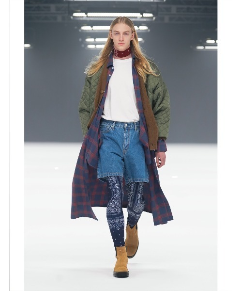 MR.GENTLEMAN（ミスタージェントルマン）の「NEL CHECK LONG SHIRT（シャツ/ブラウス・メンズ・ブラック/ネイビー・MEDIUM/LARGE）」の5枚目の写真