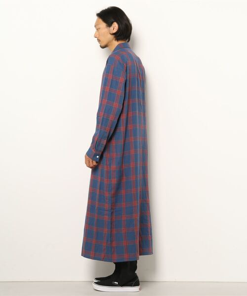 MR.GENTLEMAN（ミスタージェントルマン）の「NEL CHECK LONG SHIRT（シャツ/ブラウス・メンズ・ブラック/ネイビー・MEDIUM/LARGE）」の10枚目の写真