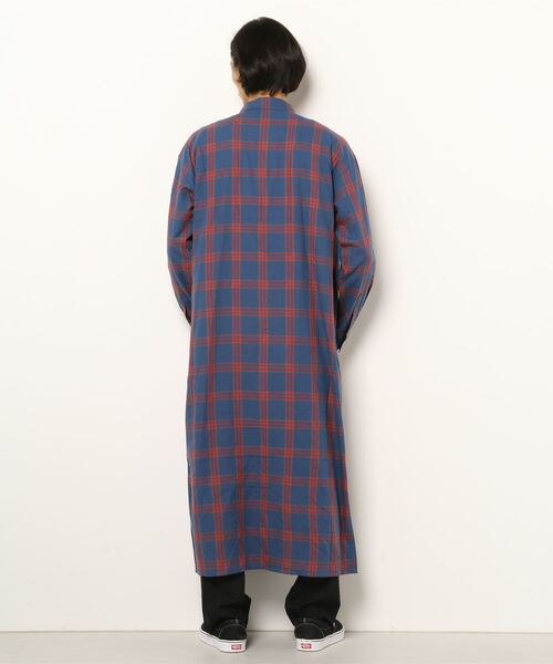 MR.GENTLEMAN（ミスタージェントルマン）の「NEL CHECK LONG SHIRT（シャツ/ブラウス・メンズ・ブラック/ネイビー・MEDIUM/LARGE）」の9枚目の写真