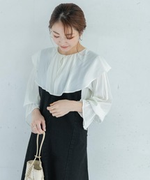 URBAN RESEARCH ROSSO | ウォッシャブルフリルカラーブラウス(シャツ/ブラウス)