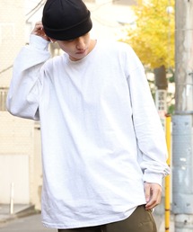 GILDAN | Gildan / ギルダン ドロップショルダークルーネックカットソー ビッグシルエット 無地 長袖Tシャツ(Tシャツ/カットソー)