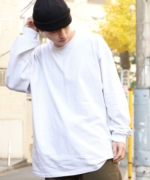 セール Gildan ギルダン ドロップショルダークルーネックカットソー ビッグシルエット 無地 長袖tシャツ Tシャツ カットソー Gildan ギルダン のファッション通販 Zozotown