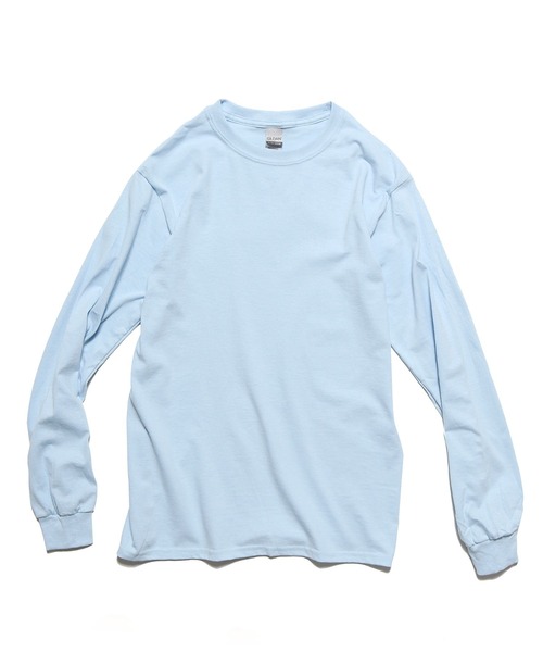 GILDAN(ギルダン)の「Gildan / ギルダン ドロップショルダークルーネックカットソー ビッグシルエット 無地 長袖Tシャツ(Tシャツ/カットソー・メンズ・ホワイト/ライトブルー/ブラック/ダークブラウン/ネイビー/グレー/オリーブ/イエロー/チャコール/オレンジ/アッシュグレー・S/L/2XL/XL/3XL/M)」の8枚目の写真