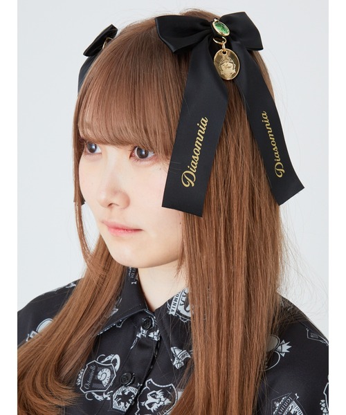Ank Rouge（アンクルージュ）の「【ツイステッドワンダーランド】リボンバレッタ　ディアソムニア（バレッタ/ヘアクリップ・レディース・ブラック・FREE）」の6枚目の写真