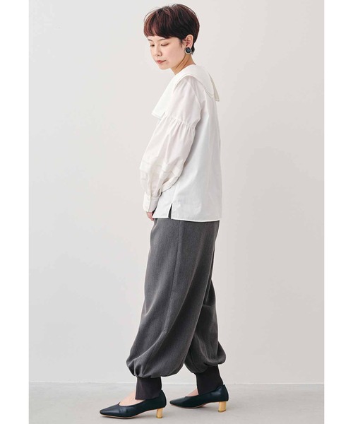 MEDE19F(メデジュウキュウ)の「MEDE19F ピューリタンカラーシャツ(シャツ/ブラウス・レディース・ホワイト/ブラック・MEDIUM/LARGE/X-LARGE/XX-LARGE)」の11枚目の写真