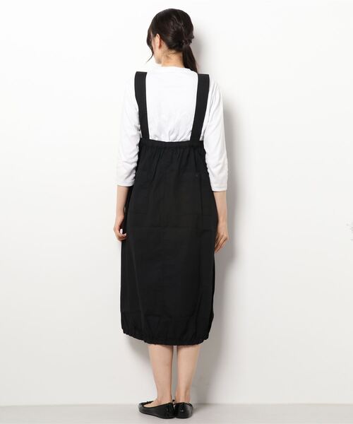 ehka sopo（エヘカソポ）の「サス付裾ゴムスカート（スカート・レディース・ブラック/ベージュ/カーキ・ﾌﾘ-）」の4枚目の写真