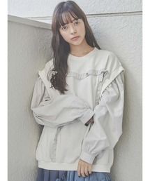 merry jenny | ドッキングフリルトレーナー(スウェット)