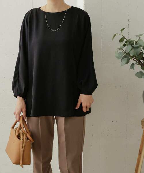 URBAN RESEARCH DOORS(アーバンリサーチドアーズ)の「タックスリーブチュニックブラウス(シャツ/ブラウス・レディース・グレー系その他/グリーン/ネイビー・ONE)」の14枚目の写真