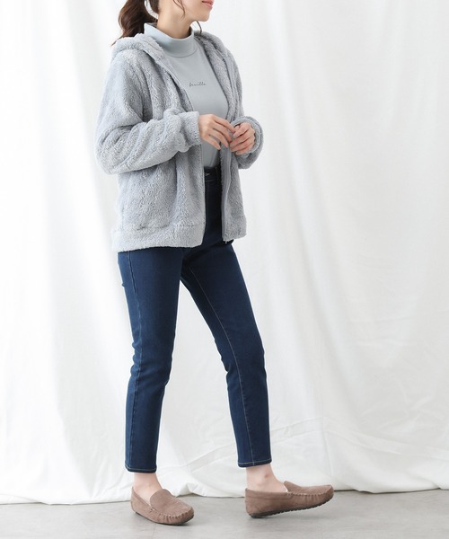 Honeys（ハニーズ）の「暖デニムスキニー６４丈（デニムパンツ・レディース・インディゴブルー/ブラック・LL/S/L/M/SS）」の7枚目の写真