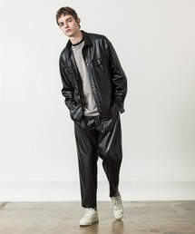 SLICK スリック セットアップ フェイクレザー オーバーサイズ SLICK（スリック）の「フェイクレザーテーパードパンツ（その他