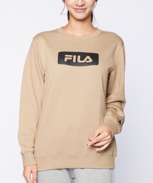 FILA(フィラ)の「【FILA / フィラ】レディースフロントボックスロゴスウェット / トレーナー(スウェット・レディース・ブラック/ベージュ/ネイビー・MEDIUM/LARGE/X-LARGE)」の13枚目の写真