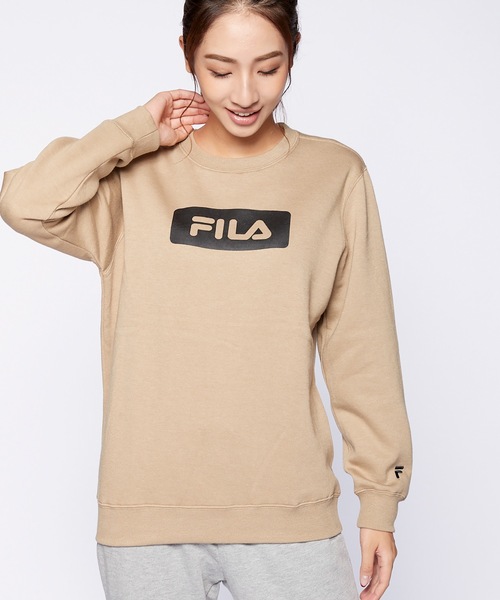 FILA(フィラ)の「【FILA / フィラ】レディースフロントボックスロゴスウェット / トレーナー(スウェット・レディース・ブラック/ベージュ/ネイビー・MEDIUM/LARGE/X-LARGE)」の16枚目の写真