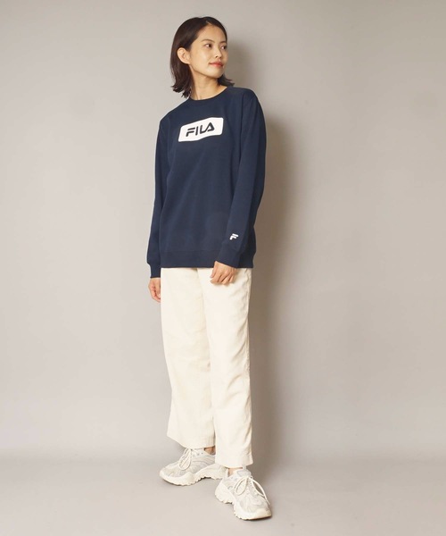 FILA(フィラ)の「【FILA / フィラ】レディースフロントボックスロゴスウェット / トレーナー(スウェット・レディース・ブラック/ベージュ/ネイビー・MEDIUM/LARGE/X-LARGE)」の19枚目の写真