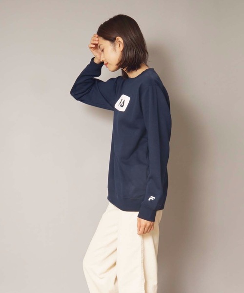 FILA(フィラ)の「【FILA / フィラ】レディースフロントボックスロゴスウェット / トレーナー(スウェット・レディース・ブラック/ベージュ/ネイビー・MEDIUM/LARGE/X-LARGE)」の22枚目の写真