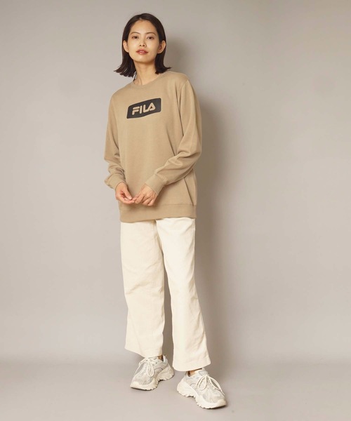 FILA(フィラ)の「【FILA / フィラ】レディースフロントボックスロゴスウェット / トレーナー(スウェット・レディース・ブラック/ベージュ/ネイビー・MEDIUM/LARGE/X-LARGE)」の8枚目の写真