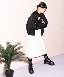 PUNYUS | エコレザープリ－ツロングスカ－ト(スカート)