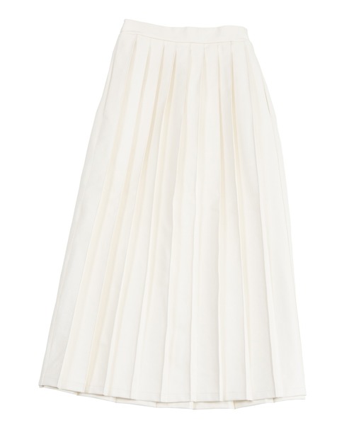 PUNYUS（プニュズ）の「フェイクレザープリーツロングスカート（スカート・レディース・オフホワイト/ブラック/ダークオレンジ・3/1/4/2）」の11枚目の写真