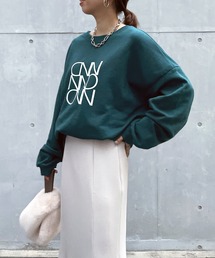 前後2WAYロゴスウェット