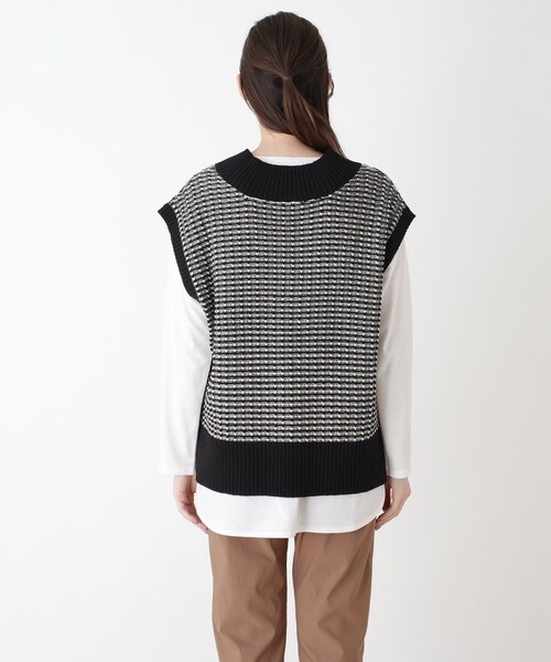 SHOO・LA・RUE（シューラルー）の「◆【2点セット】ニットベスト+ロンT（その他トップス・レディース・アイボリー/ブラウン系その他/ブラック系3/ピンク系・02/03/04）」の10枚目の写真