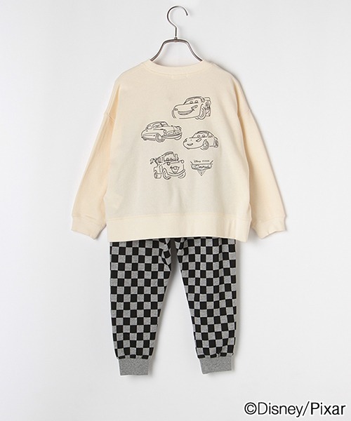 b・ROOM（ビールーム）の「【DISNEY/PIXAR】CARSワンマイルウエアセットアップ（アンサンブル・キッズ・アイボリー/トップグレー・90cm/110cm/100cm/120cm）」の6枚目の写真