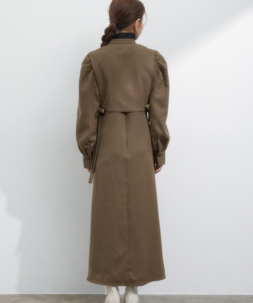 vis-`a-vis(ビサビ)の「【WEB限定】ピンタックベスト付きフレアーワンピース&タートルネック《3SETアイテム》(ワンピース・レディース・ブラック/ブラウン系その他3/グリーン系その他・M/S)」の22枚目の写真