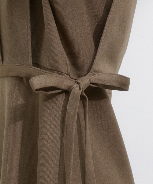 vis-`a-vis(ビサビ)の「【WEB限定】ピンタックベスト付きフレアーワンピース&タートルネック《3SETアイテム》(ワンピース・レディース・ブラック/ブラウン系その他3/グリーン系その他・M/S)」の13枚目の写真