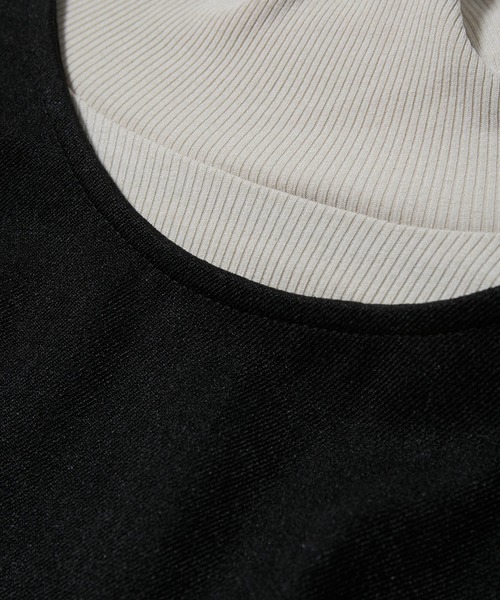 vis-`a-vis(ビサビ)の「【WEB限定】ピンタックベスト付きフレアーワンピース&タートルネック《3SETアイテム》(ワンピース・レディース・ブラック/ブラウン系その他3/グリーン系その他・M/S)」の17枚目の写真