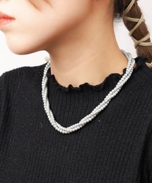 INNOCENT（イノセント）の「『16inch』Triple 4mmガラスパールネックレス（ネックレス）」