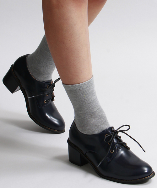 WEGO（ウィゴー）の「WEGO/レースアップブーティ（ブーティ・レディース・ブラック/ネイビー/ピンク・LARGE/MEDIUM）」の3枚目の写真