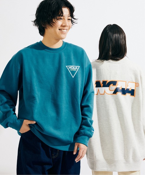 JOURNAL STANDARD（ジャーナルスタンダード）の「【NCAA × JS】別注 プリントロゴ スウェット  [ユニセックス対応]（スウェット・メンズ・マスタード/ホワイト/コバルトブルー/ネイビー/ライトグレー・LARGE/MEDIUM）」の4枚目の写真
