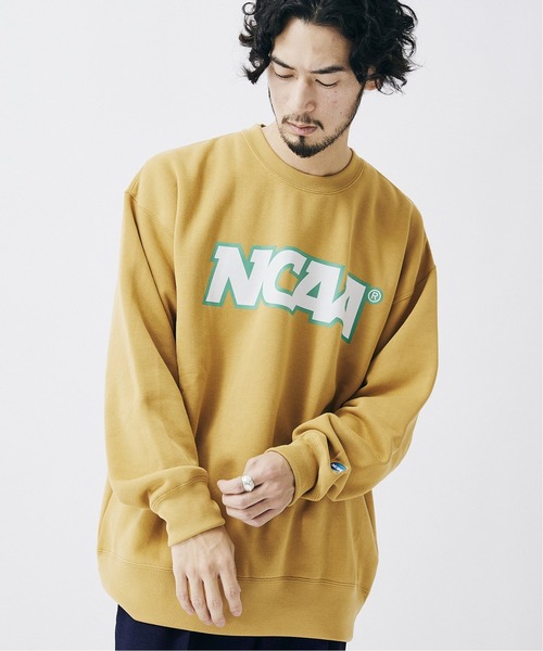 JOURNAL STANDARD（ジャーナルスタンダード）の「【NCAA × JS】別注 プリントロゴ スウェット  [ユニセックス対応]（スウェット・メンズ・マスタード/ホワイト/コバルトブルー/ネイビー/ライトグレー・LARGE/MEDIUM）」の5枚目の写真