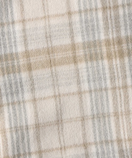 HONEYSUCKLE ROSE（ハニーサックルローズ）の「【HONEYSUCKLE ROSE】チェックショートチェスターコート（チェスターコート・レディース・ベージュ/ブラック×グリーン・L/M）」の20枚目の写真