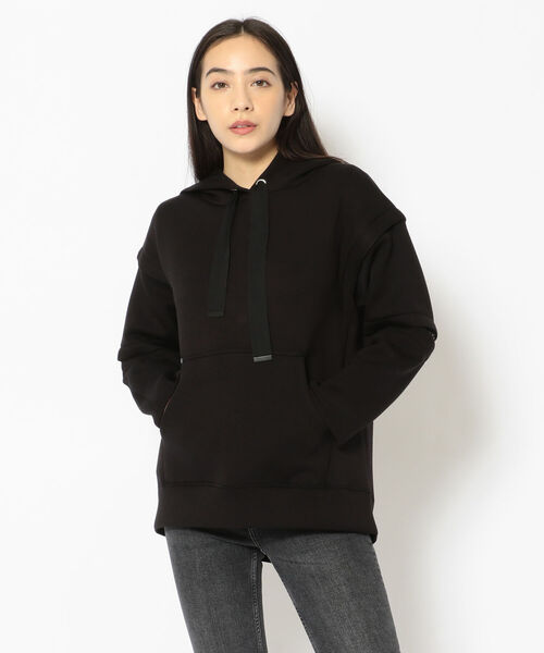 AULA AILA(アウラアイラ)の「AULA AILA(アウラ アイラ)別注2WAYバックプリーツパーカー(パーカー・レディース・ホワイト/ベージュ/ブラック・FREE)」の19枚目の写真