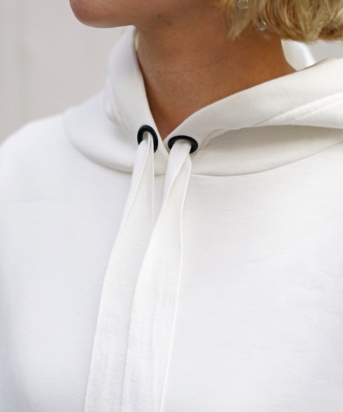 AULA AILA(アウラアイラ)の「AULA AILA(アウラ アイラ)別注2WAYバックプリーツパーカー(パーカー・レディース・ホワイト/ベージュ/ブラック・FREE)」の12枚目の写真