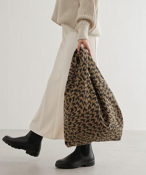 MASTER&Co（マスターアンドコー）の「【MASTER&Co. /マスターアンドコー】×ELEY KISHIMOTO FLASH ECOBAG / イーリーキシモト エコバッグ（トートバッグ・レディース・ホワイト/ブラック/ベージュ・FREE）」の17枚目の写真