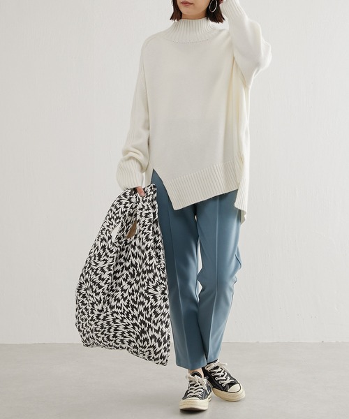 MASTER&Co（マスターアンドコー）の「【MASTER&Co. /マスターアンドコー】×ELEY KISHIMOTO FLASH ECOBAG / イーリーキシモト エコバッグ（トートバッグ・レディース・ホワイト/ブラック/ベージュ・FREE）」の5枚目の写真