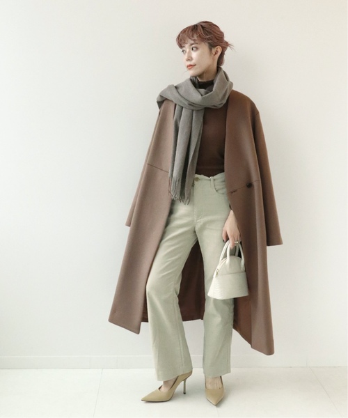 Simplicite（サンプリシテ）の「《追加》カシミアコンストール◆（マフラー・レディース・チャコールグレー/ブラウン/ブルー/グリーン・FREE）」の20枚目の写真