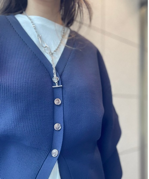 DROIT BELLO（ドロイトベロ）の「DROIT BELLO（ドロイトベロ）リブカーデ（カーディガン/ボレロ・レディース・ベージュ/ネイビー/イエロー・FREE）」の19枚目の写真