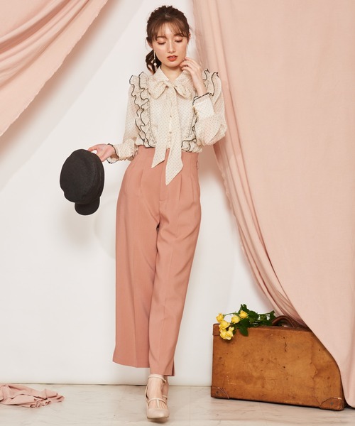 NOELA（ノエラ）の「リネンタッチストレートパンツ（その他パンツ・レディース・オレンジ/イエロー/ベージュ・S/M）」の11枚目の写真