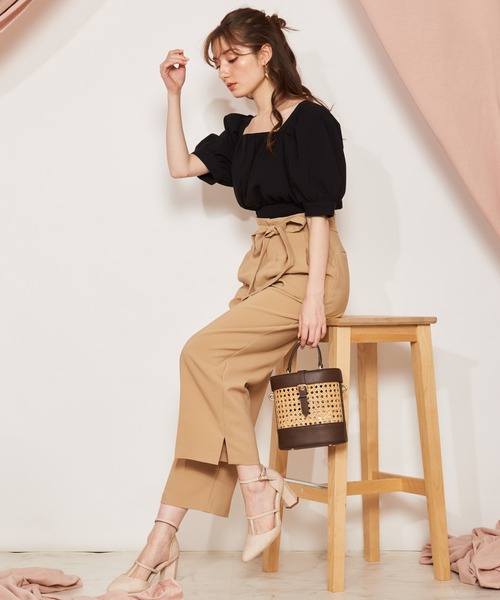 NOELA（ノエラ）の「リネンタッチストレートパンツ（その他パンツ・レディース・オレンジ/イエロー/ベージュ・S/M）」の10枚目の写真