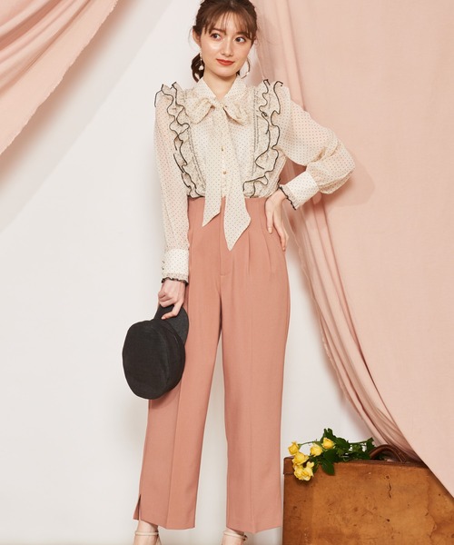 NOELA（ノエラ）の「リネンタッチストレートパンツ（その他パンツ・レディース・オレンジ/イエロー/ベージュ・S/M）」の17枚目の写真