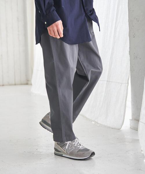 coen（コーエン）の「2タックチノワイドイージーパンツ（チノパンツ・メンズ・ダークグレー/ベージュ・LARGE/SMALL/MEDIUM/X-LARGE）」の2枚目の写真