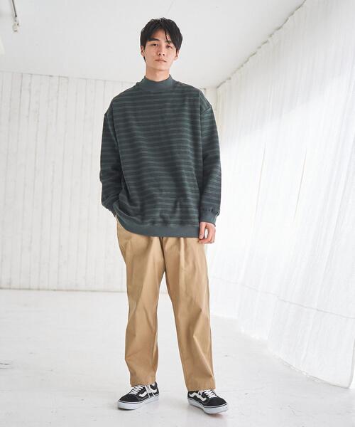 coen（コーエン）の「2タックチノワイドイージーパンツ（チノパンツ・メンズ・ダークグレー/ベージュ・LARGE/SMALL/MEDIUM/X-LARGE）」の4枚目の写真