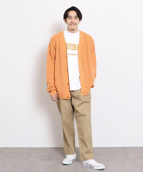 coen（コーエン）の「2タックチノワイドイージーパンツ（チノパンツ・メンズ・ダークグレー/ベージュ・LARGE/SMALL/MEDIUM/X-LARGE）」の7枚目の写真