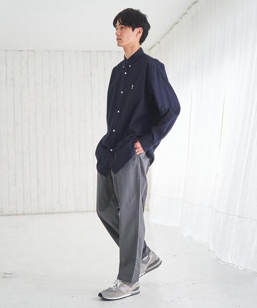 coen（コーエン）の「2タックチノワイドイージーパンツ（チノパンツ・メンズ・ダークグレー/ベージュ・LARGE/SMALL/MEDIUM/X-LARGE）」の9枚目の写真