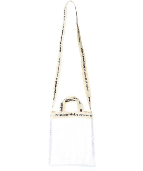 INGNI（イング）の「PVCメッシュロゴショルダーBAG（トートバッグ・レディース・ブラック/アイボリー・ONE SIZE）」の3枚目の写真