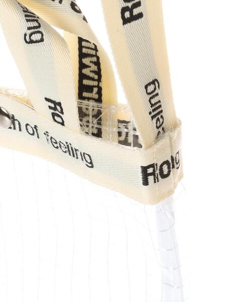 INGNI（イング）の「PVCメッシュロゴショルダーBAG（トートバッグ・レディース・ブラック/アイボリー・ONE SIZE）」の7枚目の写真